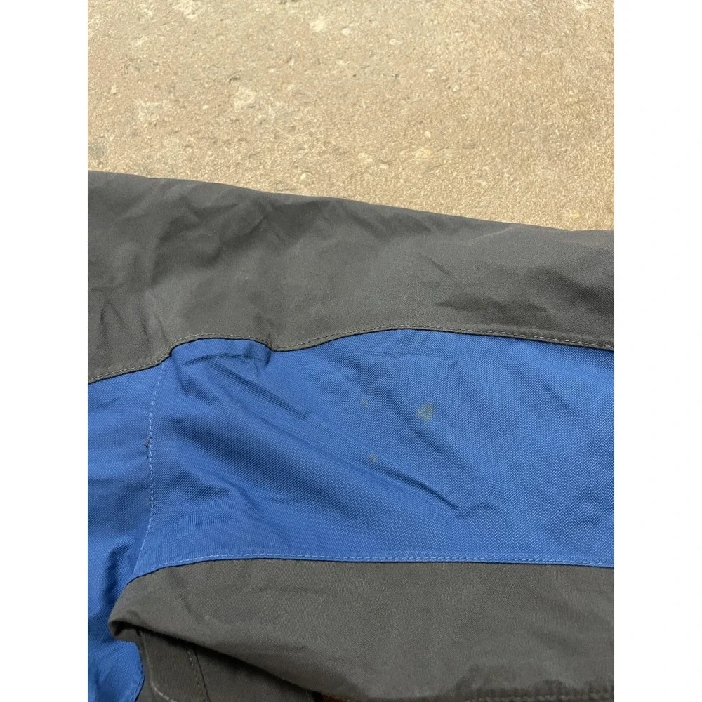 The North Face Jacket Mens Medium Blue Black HyVent‎ Waterproof Hooded Shell